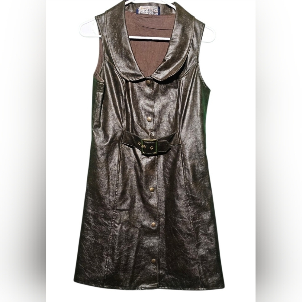 VINTAGE Bryant 9 Ltd By Susie Leather Vest EUC - SMALL PTP 18
